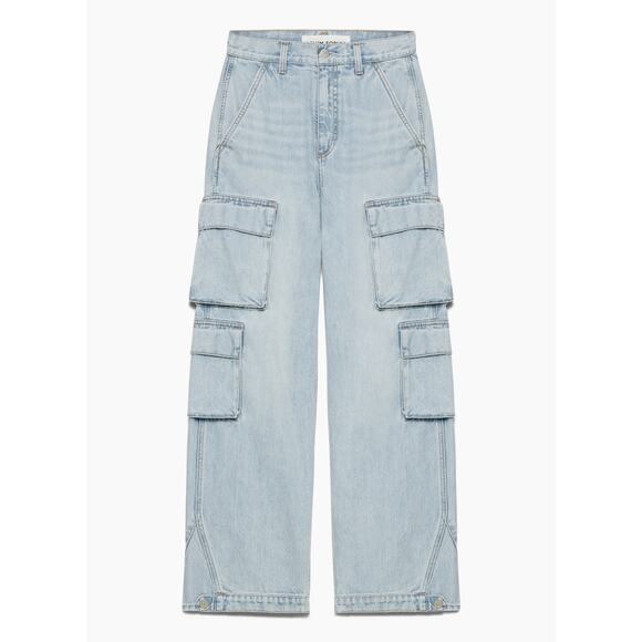 Aritzia x Denim Forum The ’90s Millie Hi-Rise Wide Leg Cargo Jeans Size 30 - Picture 8 of 8